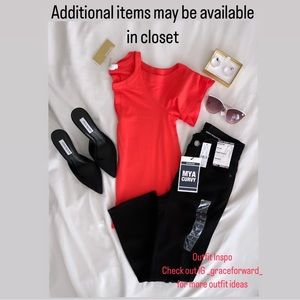 New Michael Kors Sangria Cold Shoulder Dress Top Size Small